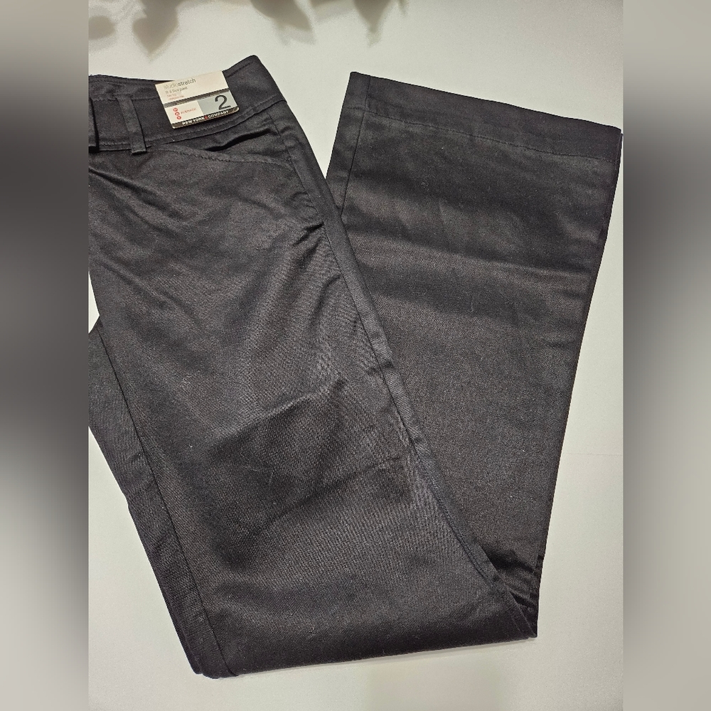 New York & Co Studio Stretch Black Flare Women's Pants Size 2A #W-272